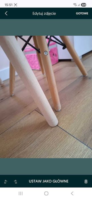 Stoliczek i krzesełka komplet mebli