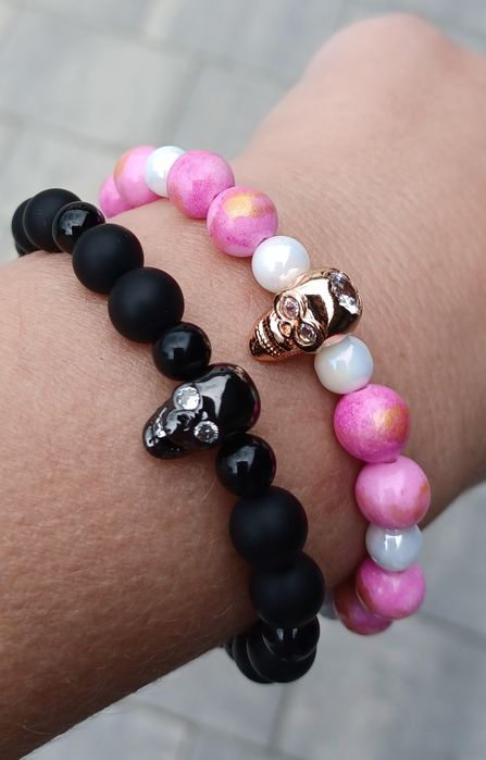 Bransoletki z kamienia naturalnego dla niej i dla niego Handmade