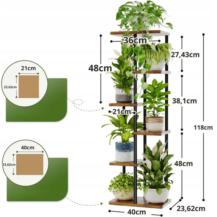 Kwietnik 5 Poziomów Stojak Na Kwiaty