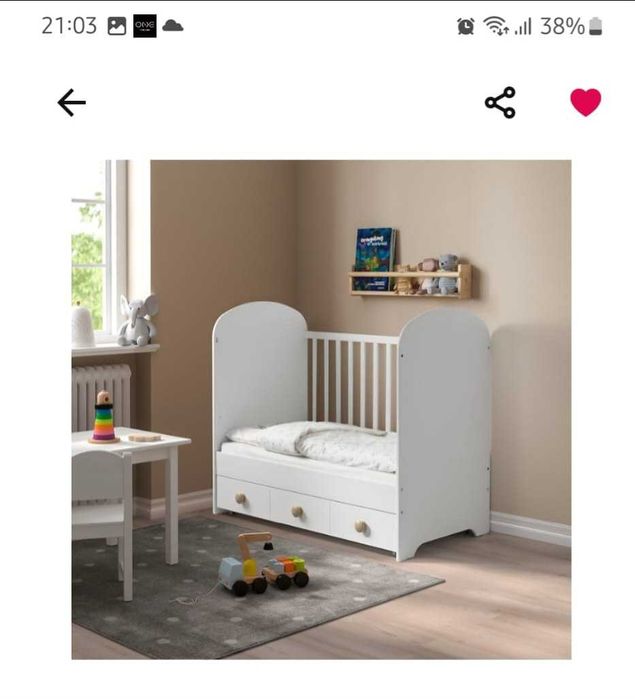 Berços Gonnat Branco  com oferta de colchão, roupa e resguardos