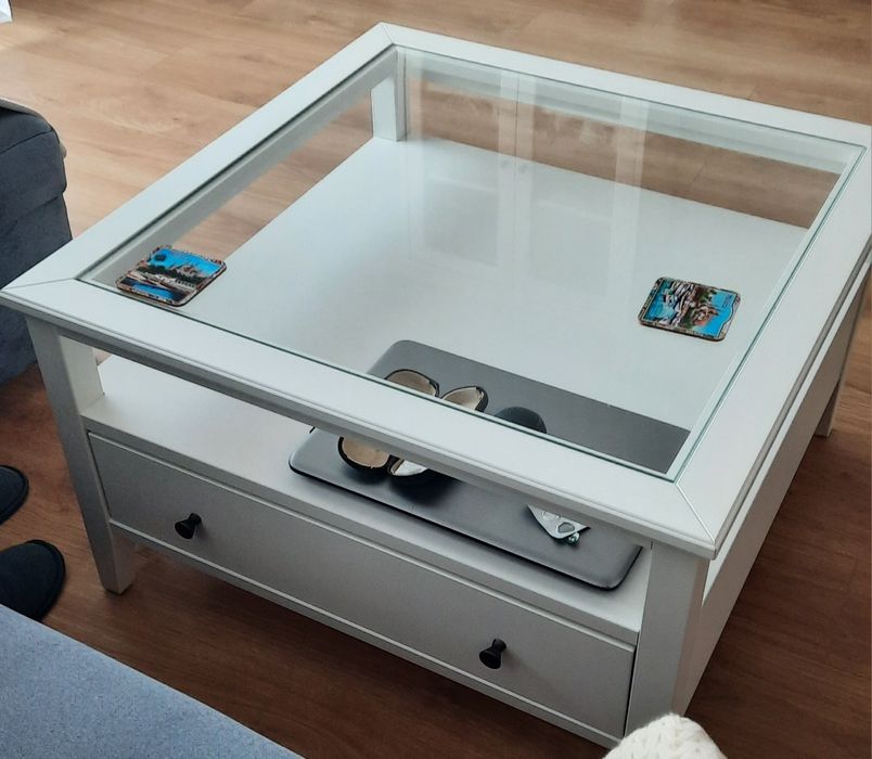 Stolik kawowy biały 80x80