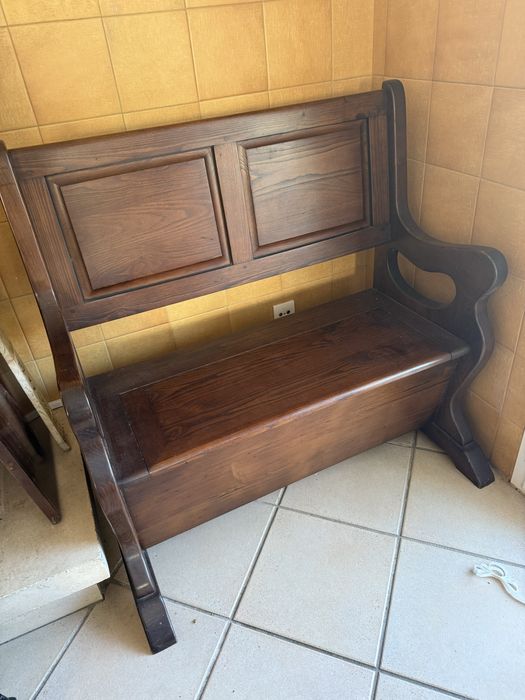 Banco arrumação lenha