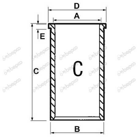 Tuleja Honowana Ø 101.05 X 104.20mm -L226.70mm 35-23  MF Perkins