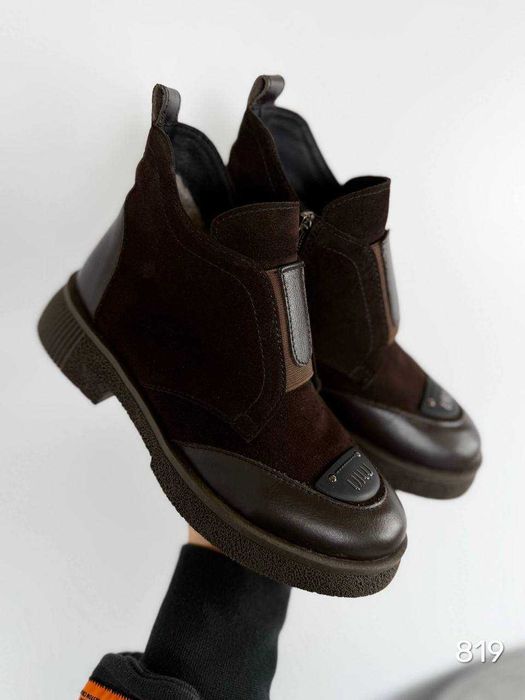 Натуральні зимові черевики жіночі