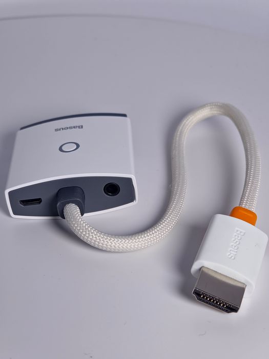 Baseus przejściówka adapter HDMI do VGA + mini jack 3,5mm biały | dSE