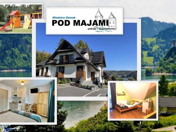 Pod Majami-pokoje Noclegi Niedzica Zamek jezioro Czorsztyńskie