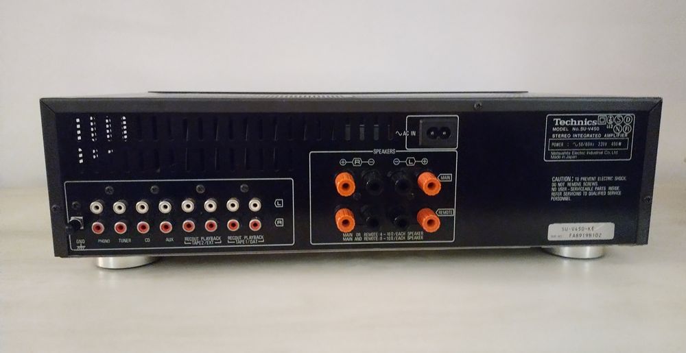 Technics amplificador VU 450 excelente estado Classe AA