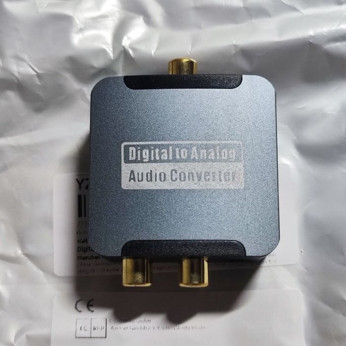 Цифро-аналоговый преобразователь, DAC конвертор 192 кГц, SPDIF,coaxial