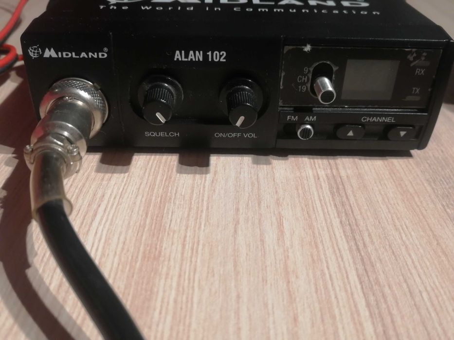 CB radio Midland Alan 102, Radiotelefon CB+antena magnesowa Hustler-1m