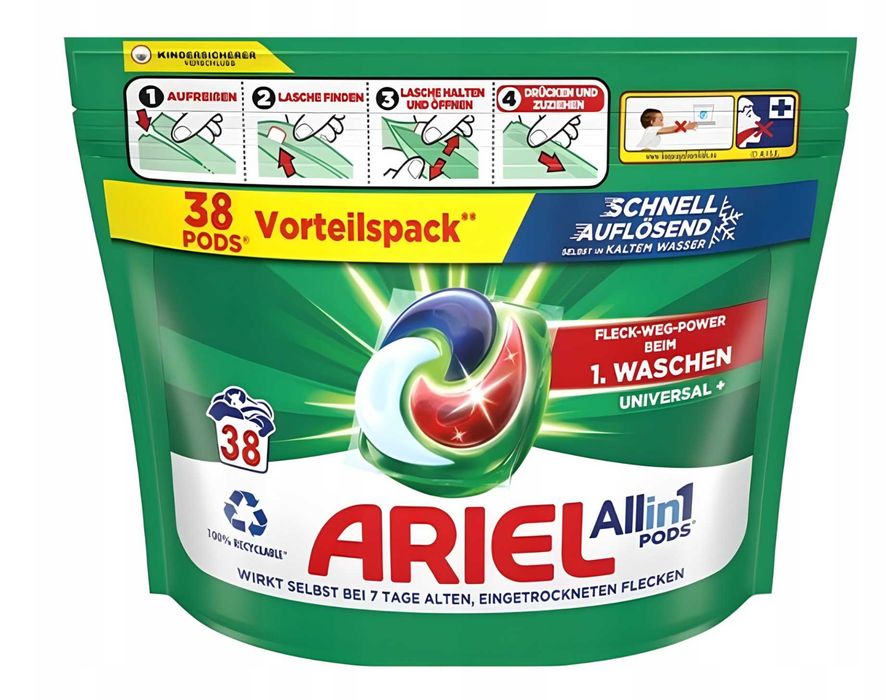 Ariel Universal Pods kapsułki do prania uniwersalne 38 szt Universal