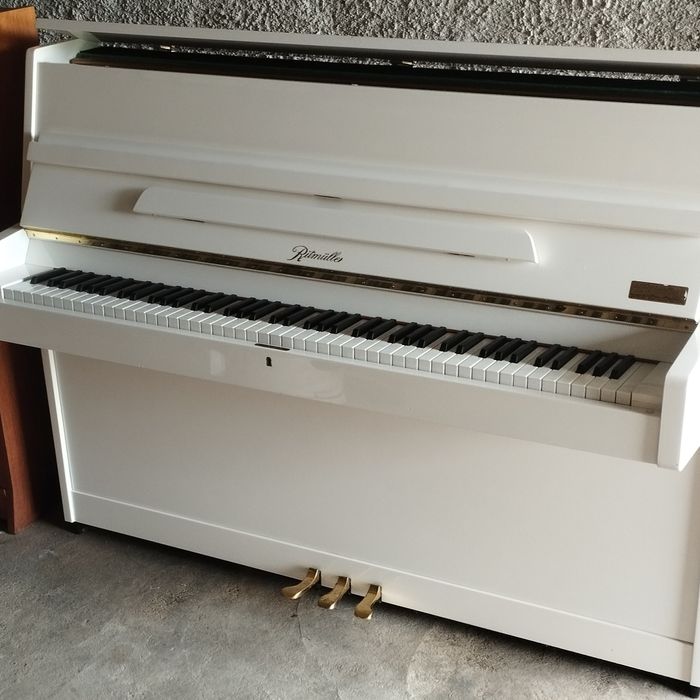 Piano vertical branco Ritmuller Oferta Transporte e afinação