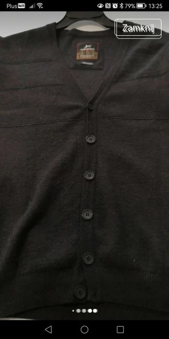 Męski sweter rozpinany