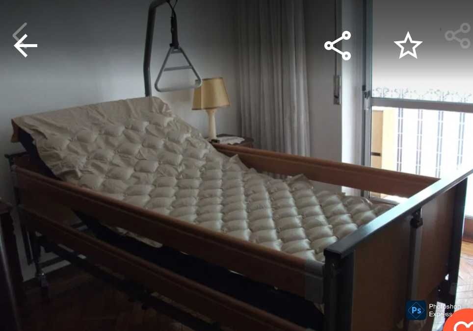 Cama Nova, elétrica e elevatória com comando em altura , topo de gama