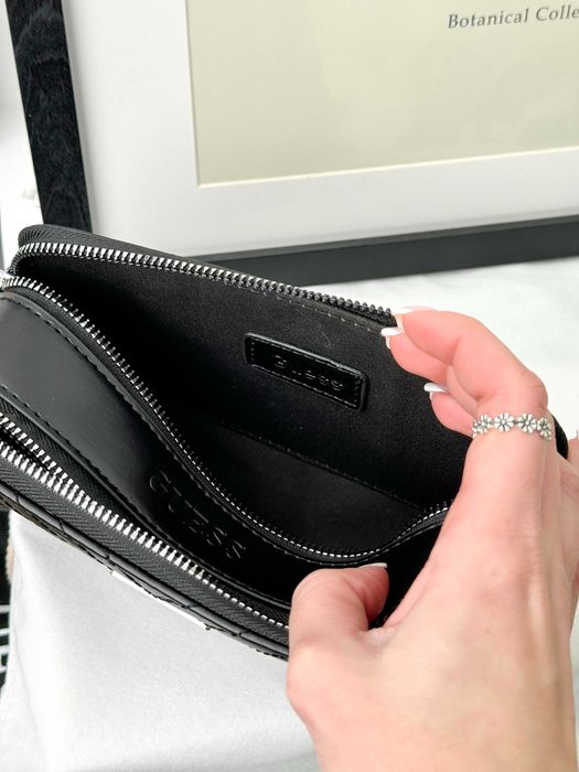 Сумка женская Guess кросс боди Гесс через плечо черная , бежевая белая