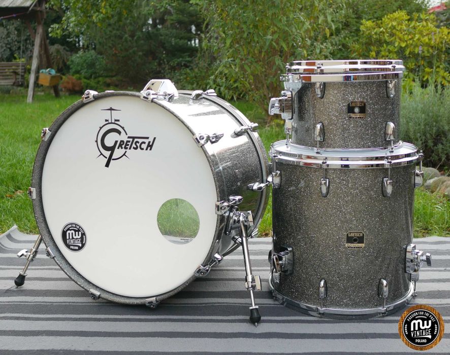 ‼️ Perkusja Gretsch Renown Maple 22", 12", 16" Silver Sparkle ‼️