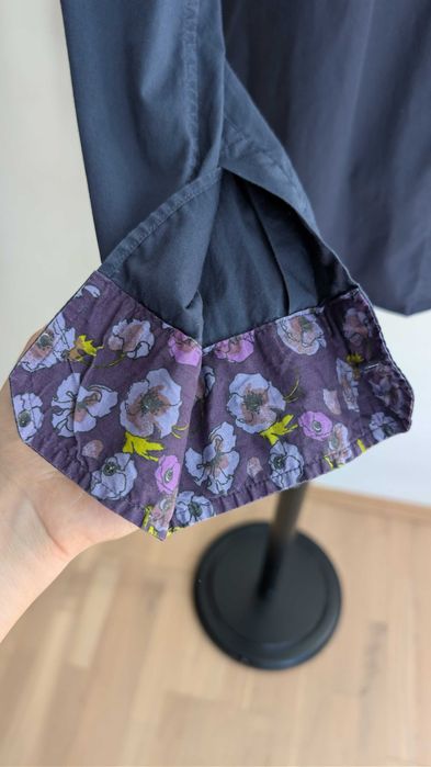 Koszula damska Barbour 40 (L) Overton – granatowa, kwiaty