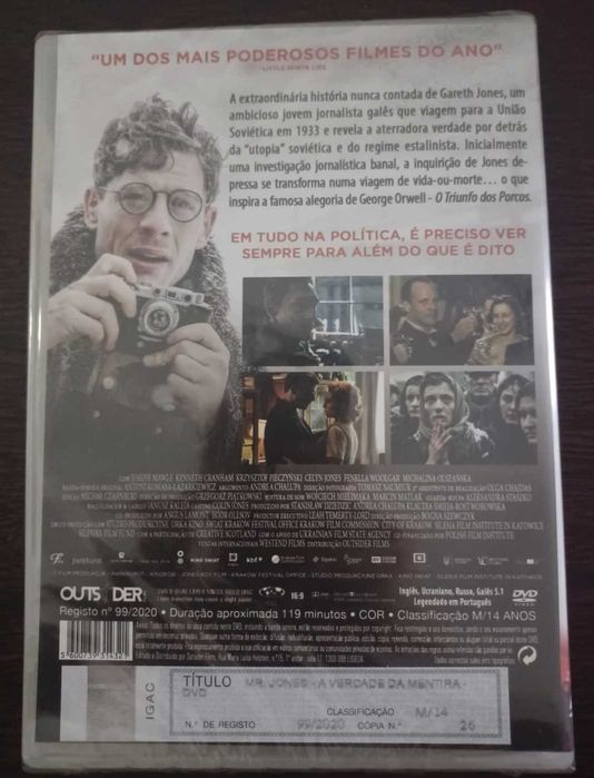 dvd: Agnieszka Holland “Mr. Jones - A verdade da mentira”