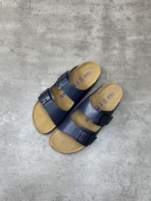 Birkenstock Arizona  Birko-Flor Navy оригінал біркеншток чоловічі