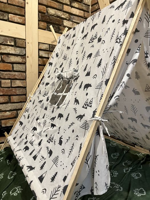 Namiot tipi w motywy zwierzece hand made