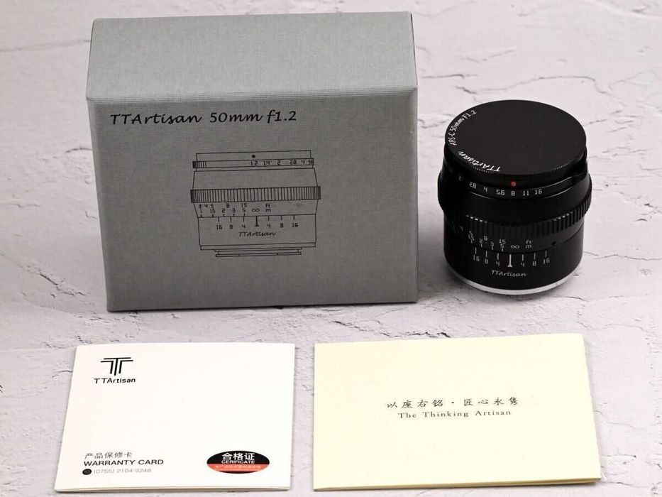 Lente TTArtisans 50mm f/1.2 Mount EOS M Nova