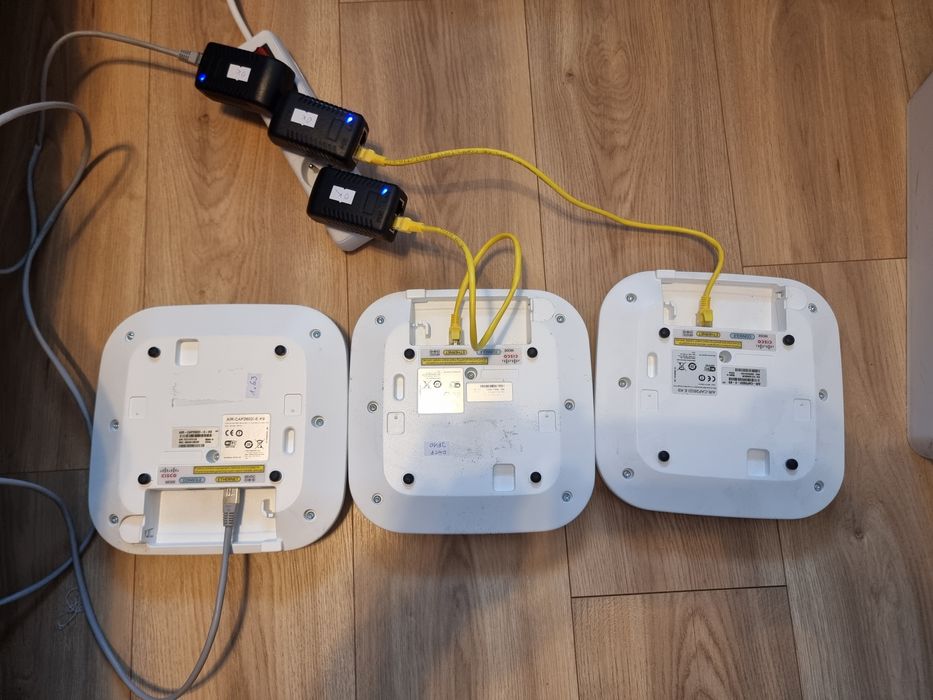 3x Cisco AIR-CAP2602I-E-K9 + 3x PoE 48V – Profesjonalne Access Pointy