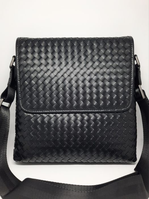 Чоловіча сумка через плече барсетка | Мужская сумка боттега