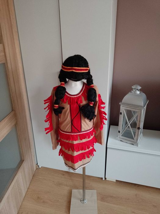 Strój karnawałowy INDIANKA INDIANKI POCAHONTAS kostium 122/140 (7