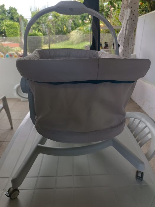 Baby hug 4 em 1 - berço, espreguiçadeira, cadeira c/colchão