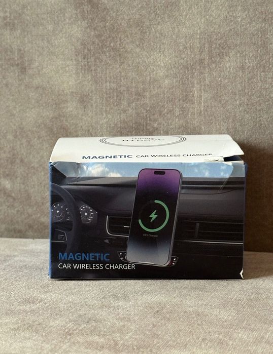 Магнітна автомобільна бездротова зарядка Q і RGB| 360° | iPhone 12-16