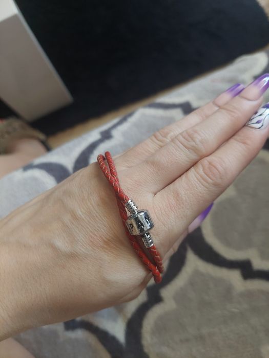 Bransoletka Pandory skórzana