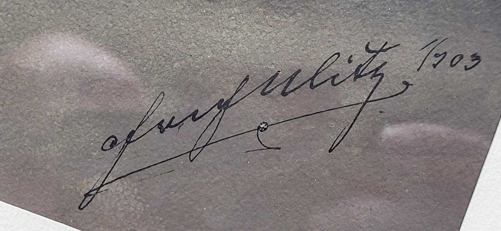 Obraz akwarela 1903 rok