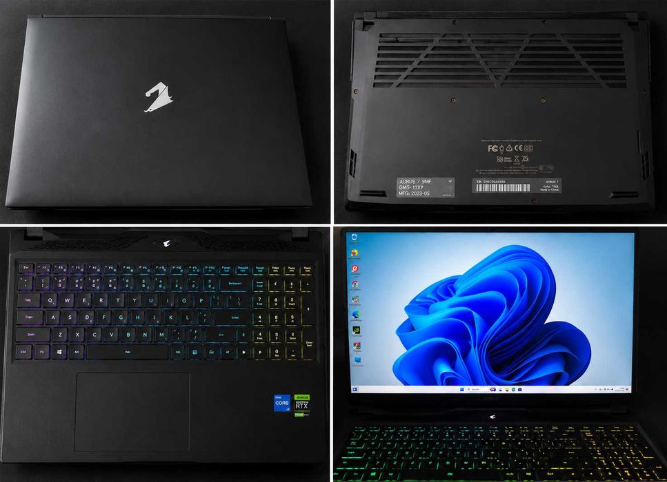 Gigabyte AORUS 7 9MF / RTX 4050 / i5-12500H / 32 GB RAM / 17,3"