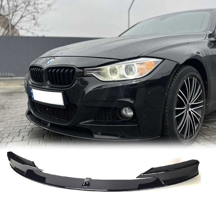 бмв ф30 f30 накладка на передний бампер в стиле M Performance губа