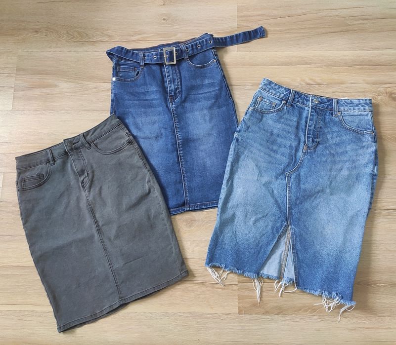 Zestaw spódnic jeansowych