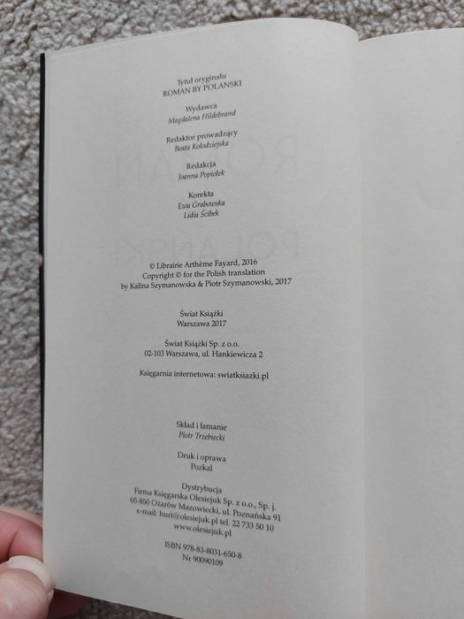 Książka Roman by Polański, biografia,odbiór Śląsk