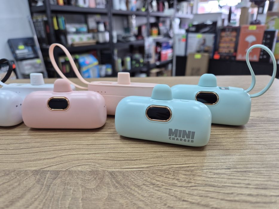 Mini Powerbank 5000Mah USB-C Lightning Kolor Wybór