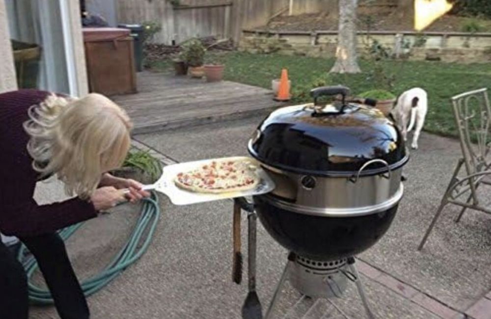 GRILL Piec Do Pizzy z KAMIENIEM i Łopata ze stali NIERDZEWNEJ Grilla