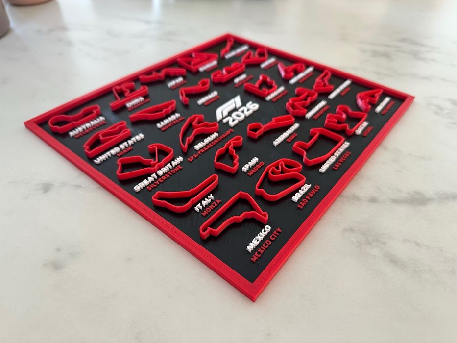Quadro de pistas formula 1 - 2026