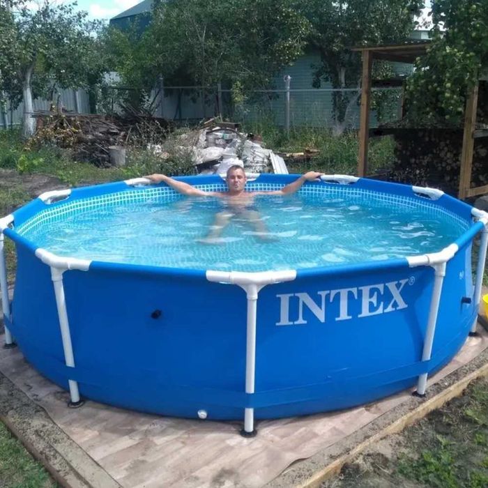 Басейн каркасний круглий для дітей та дорослих 305 x 76см Intex Нові