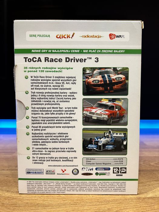 ToCA Race Driver 3 (PC PL 2005) slipcase BOX polskie wydanie TopSeller