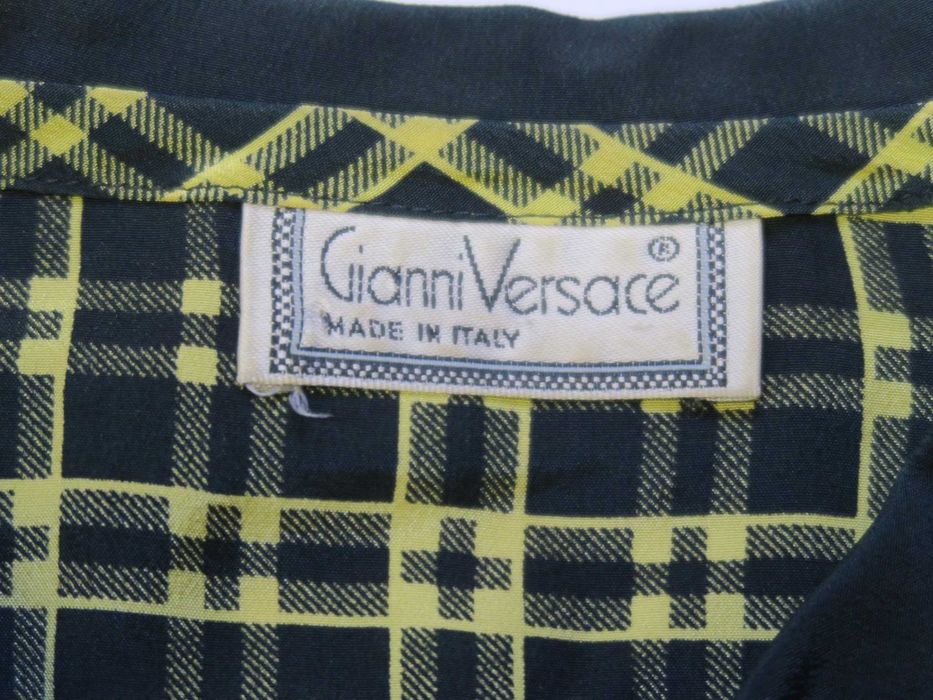 Gianni Versace piękna jedwabna koszula bluzka vintage M/L