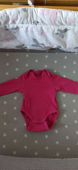 Różowe body na długi rękaw 56