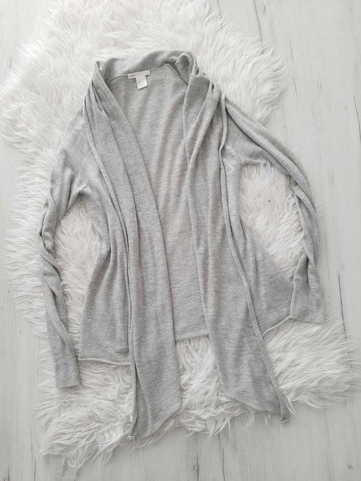 H&M piękny szary sweter lekki S 36 luźny