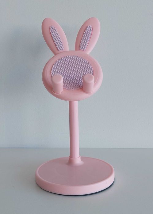 Suporte de mesa para telemóvel / tablet em formato de coelho