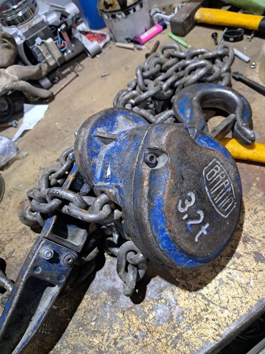 BRANO RZC-3,2T Wciągnik wciągarka zapadkowa łańcuchowa 3,2t + łańcuc