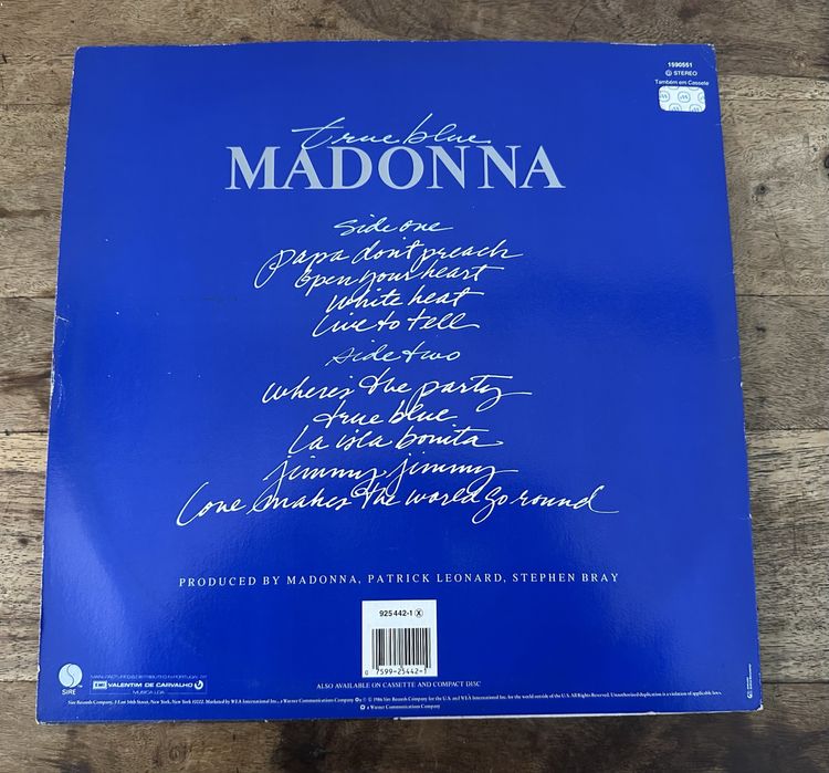 Madonna - true blue Vinil