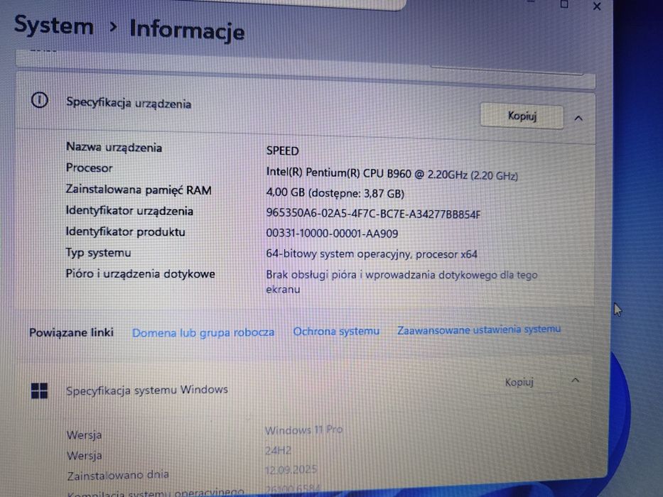 Używany Laptop Lenovo