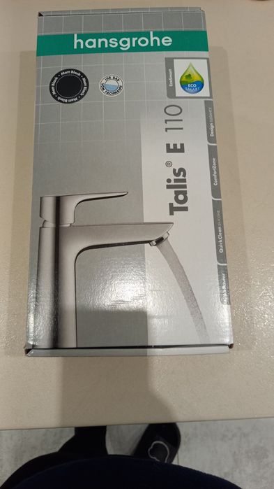 Hansgrohe Talis e 110 czarny mat bateria umywalkowa