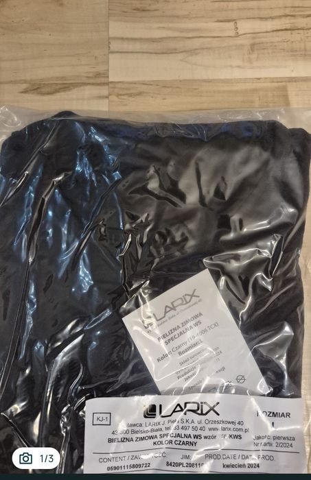 Bielizna zimowa specjalna WS rozm L