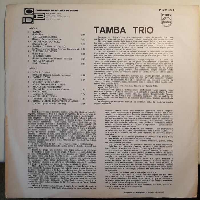 Tamba Trio  vinil   raro